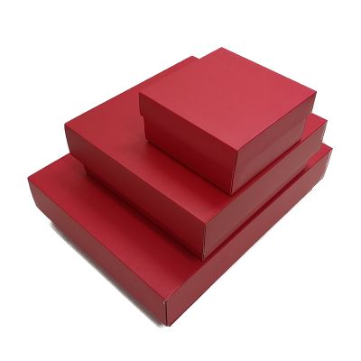 Red Matt Top and Bottom Corrugated Box