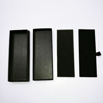Black Lines Texture Top and Bottom Rigid Box 