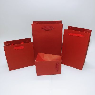 Red Kraft Paper Bag 