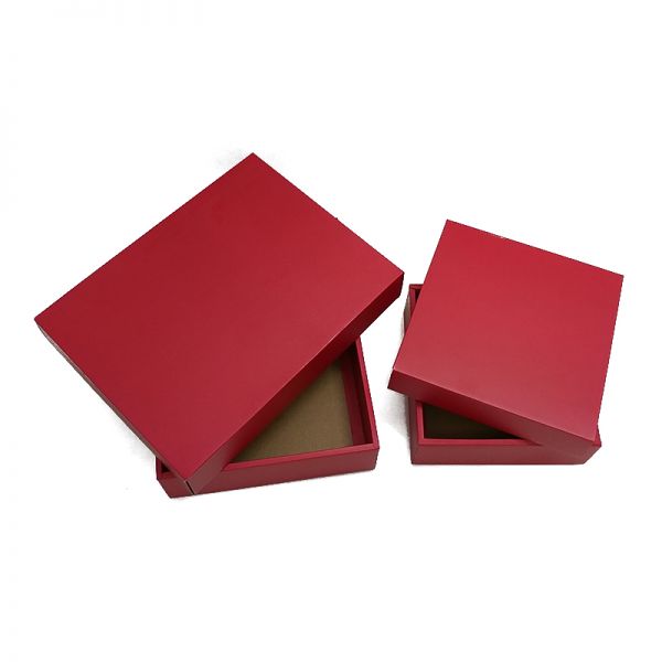 Red Matt Top and Bottom Corrugated Box