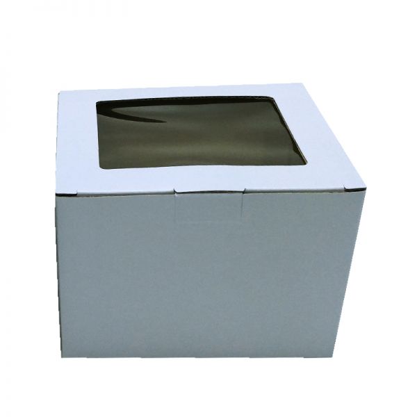 Silver Matt Corrugated Box with PVC Window 