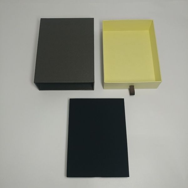 Brown and Yellow Drawer Rigid Box 