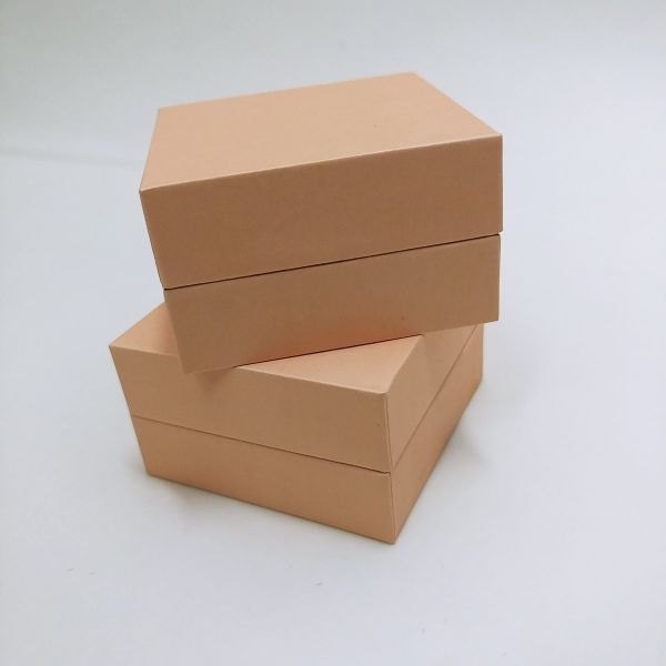 Peach Top and Bottom  Jewelry Rigid Box