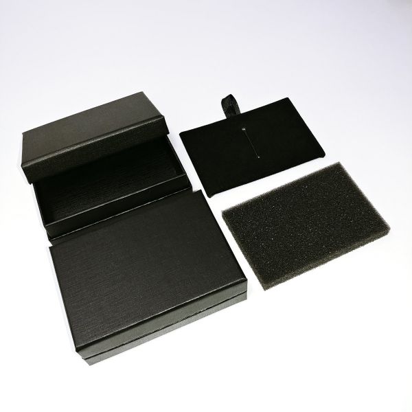 Black Lines Texture Top and Bottom Rigid Box 