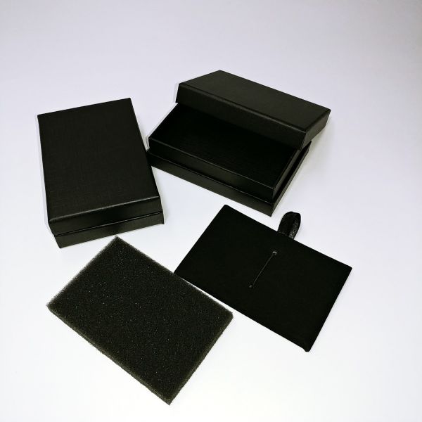 Black Lines Texture Top and Bottom Rigid Box 