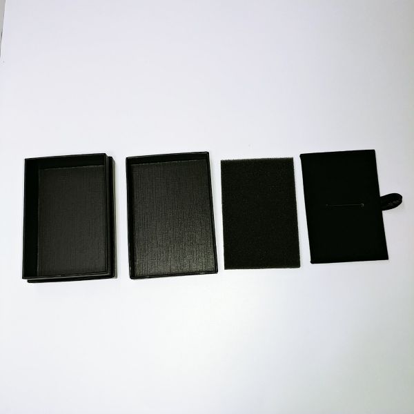 Black Lines Texture Top and Bottom Rigid Box 