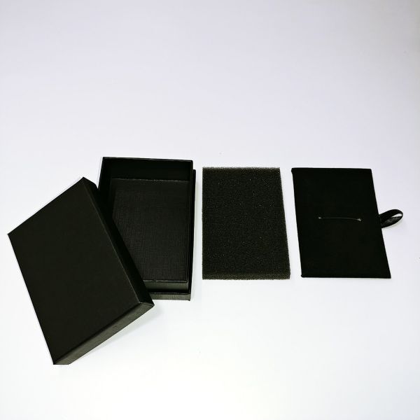 Black Lines Texture Top and Bottom Rigid Box 