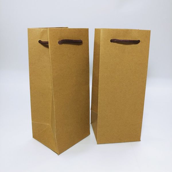 Brown Kraft Rope Handles Bag - Small
