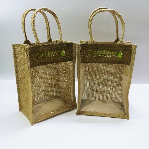 CM- Jute Bag with PVC Window -003