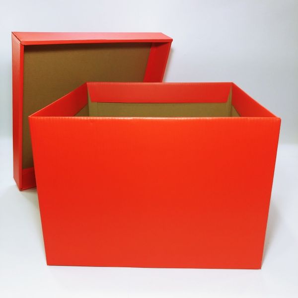 Red Matt Top and Bottom Corrugated Box  [XXLarge]