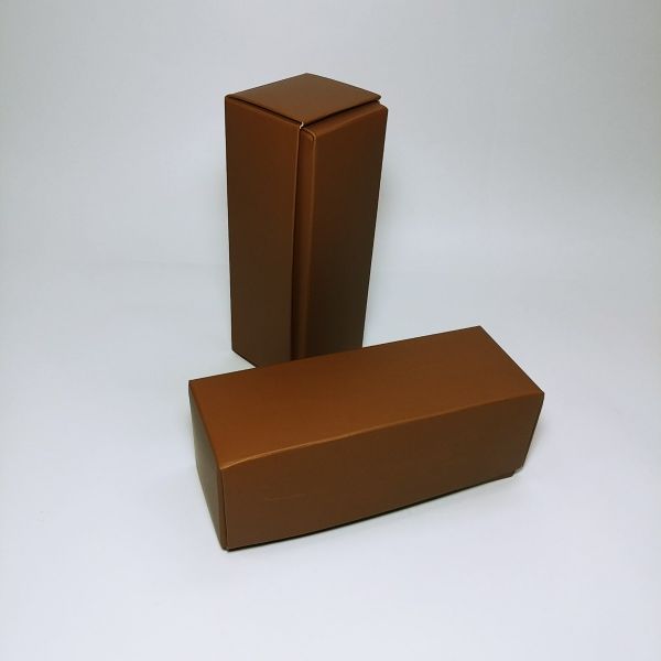 Matt Brown Top and Bottom Rectangular Box  