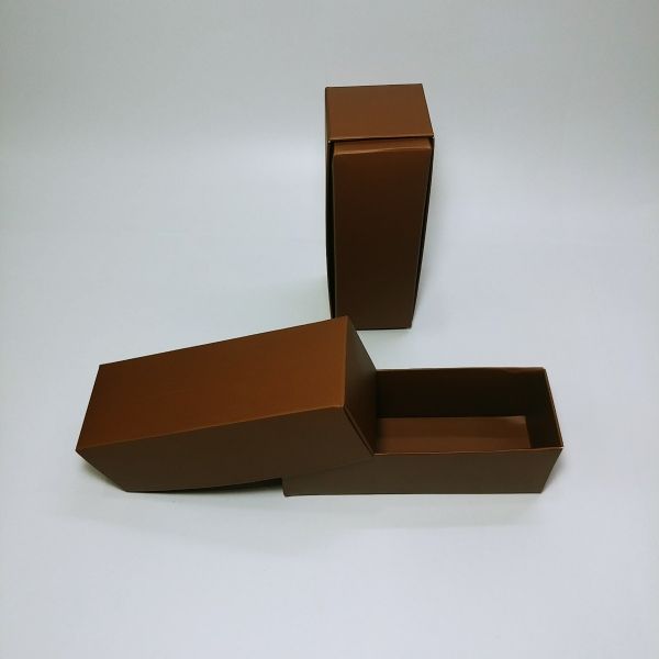 Matt Brown Top and Bottom Rectangular Box  
