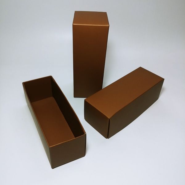 Matt Brown Top and Bottom Rectangular Box  
