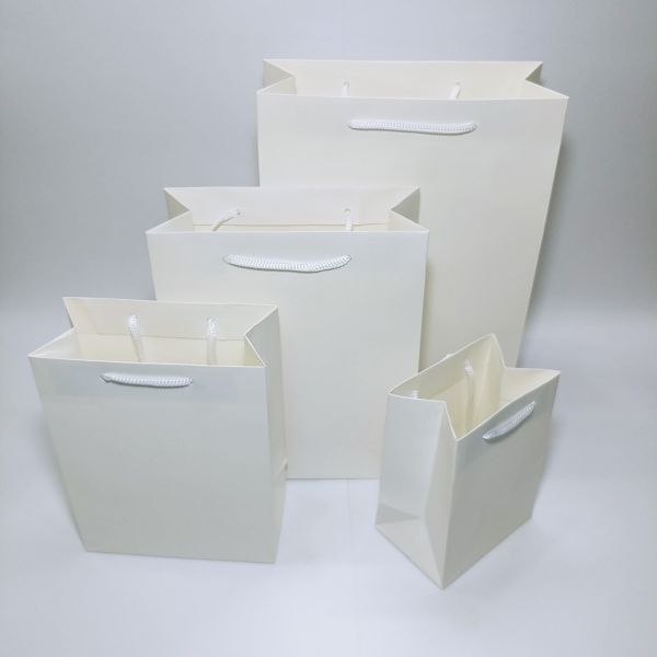 Matt white paper bag