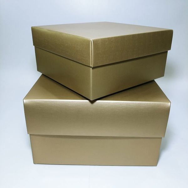 Matt Gold Texture Top & Bottom Box 