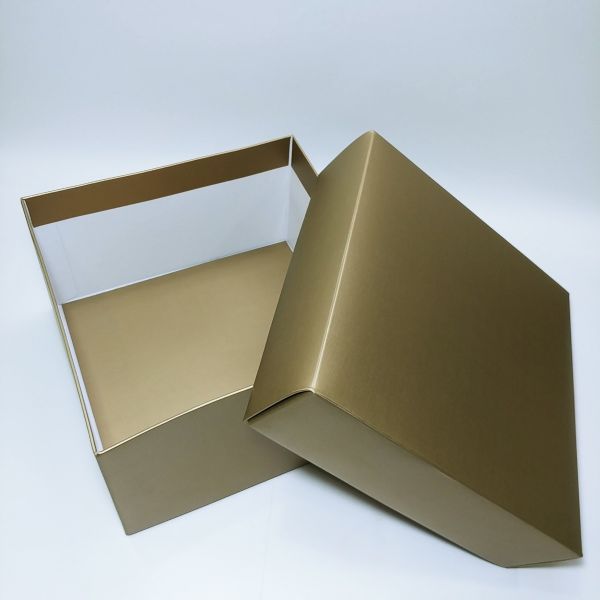 Matt Gold Texture Top & Bottom Box 