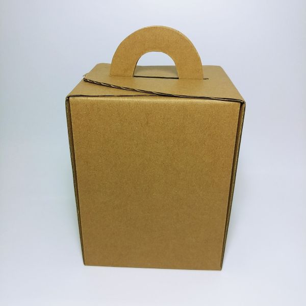 Brown Corrugated Handles Box 