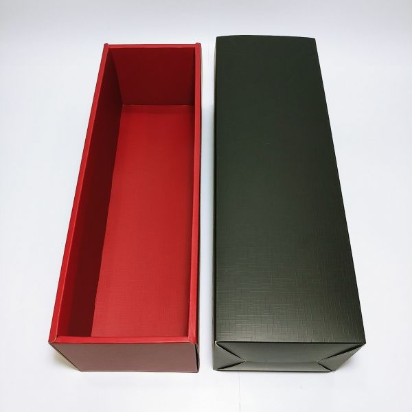 Matt Black and Red Texture Single Wine  Drawer Box 