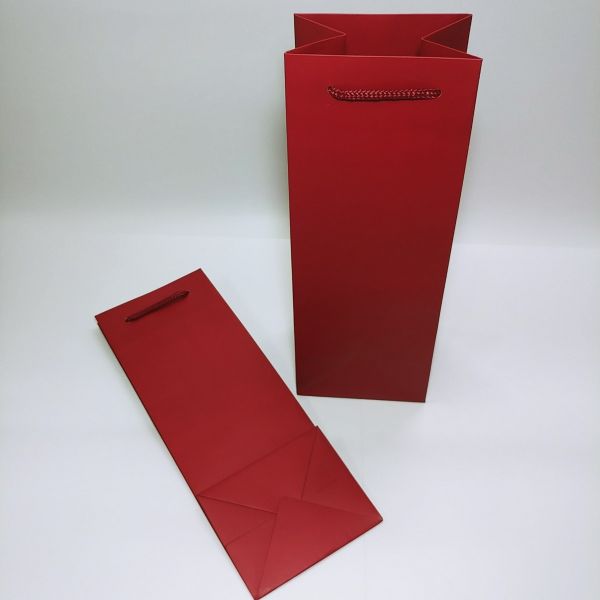 Maroon Matt Single Wine Bag 