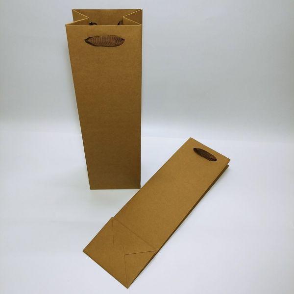Brown Kraft Single Wine Bag 