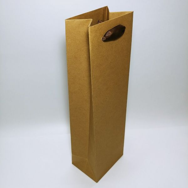 Brown Kraft Single Wine Bag 