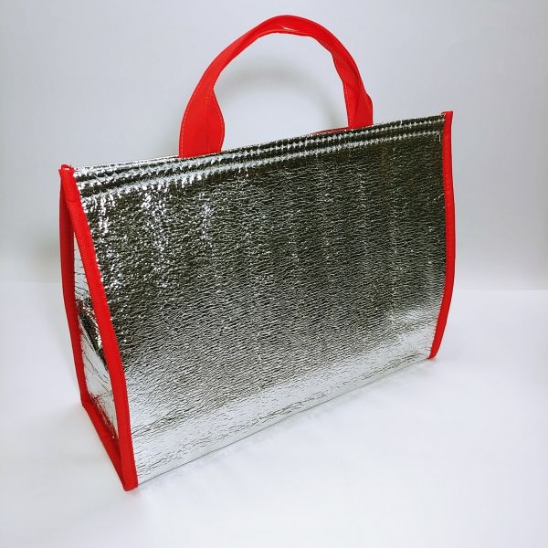 Thermal Bag - Silver & Red