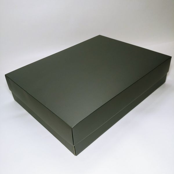 Matt Gold Texture Top and Bottom Box - Medium
