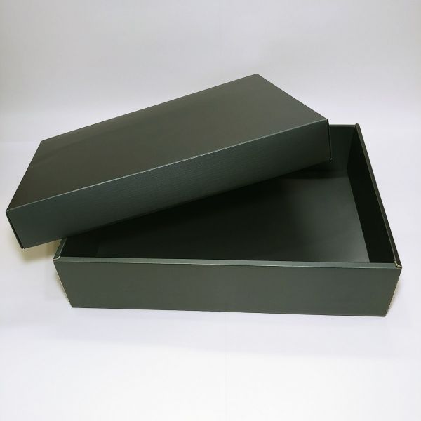  Matt Grey Texture Top and Bottom Box  -  X Large