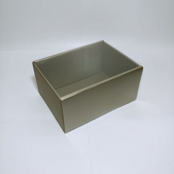  Matt Gold Corrugated Box with Pvc Sleeve Cover