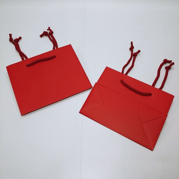 Matt Red Paper Bag - Small