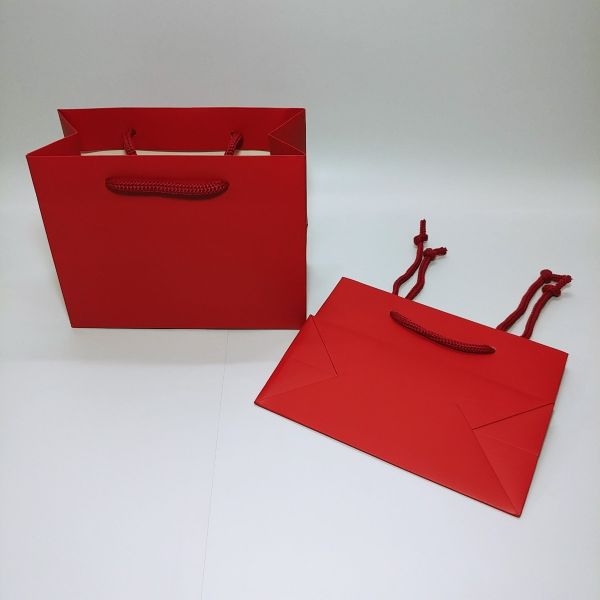 Matt Red Paper Bag - Small