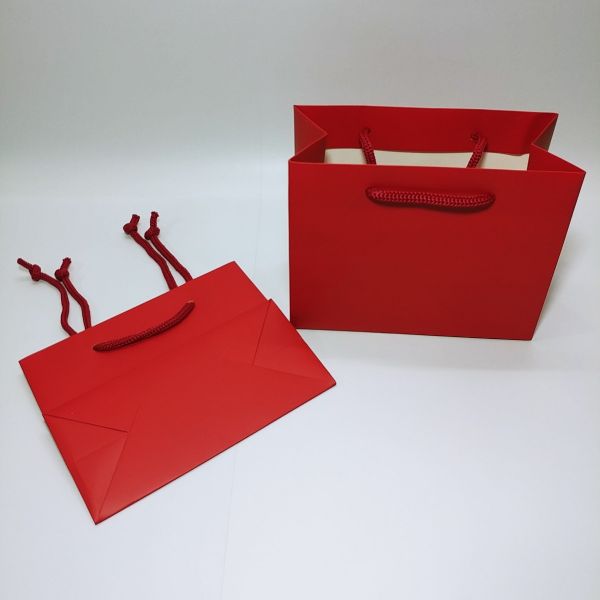 Matt Red Paper Bag - Small