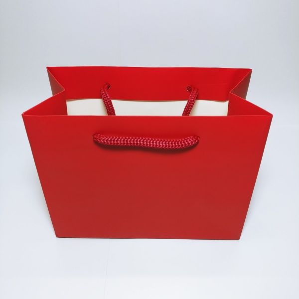 Matt Red Paper Bag - Small