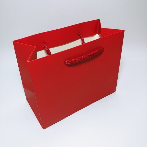 Matt Red Paper Bag - Small