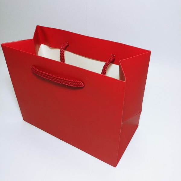Matt Red Paper Bag - Small