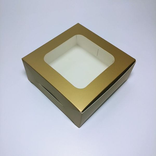 Gold Matt Box with PVC Window ( 50 Pcs )