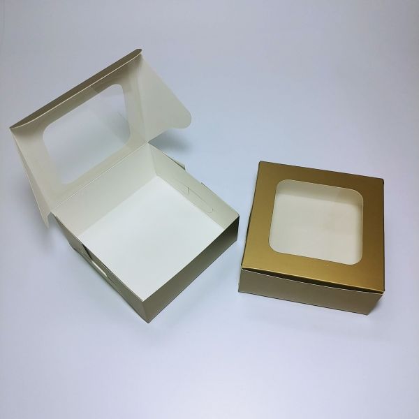 Gold Matt Box with PVC Window ( 50 Pcs )
