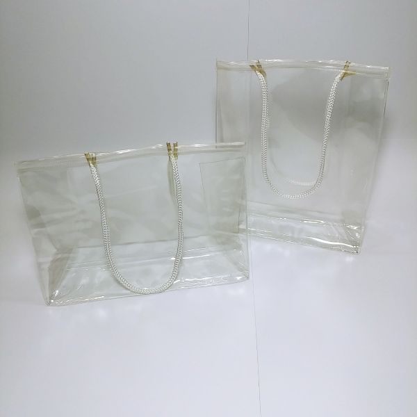 Transparent Soft Pvc Bag with Rope Handles