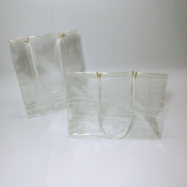Transparent Soft Pvc Bag with Rope Handles