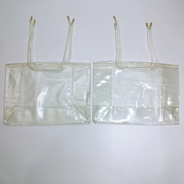 Transparent Soft Pvc Bag with Rope Handles
