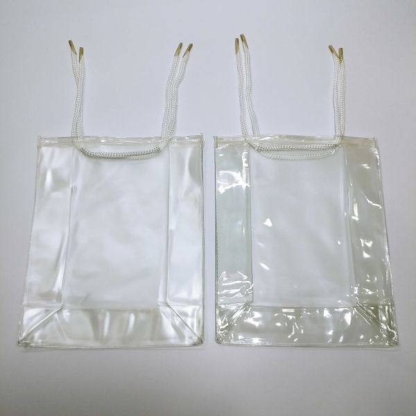 Transparent Soft Pvc Bag with Rope Handles