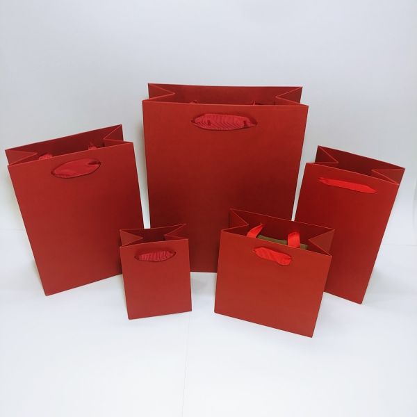 Red Kraft Paper Bag 