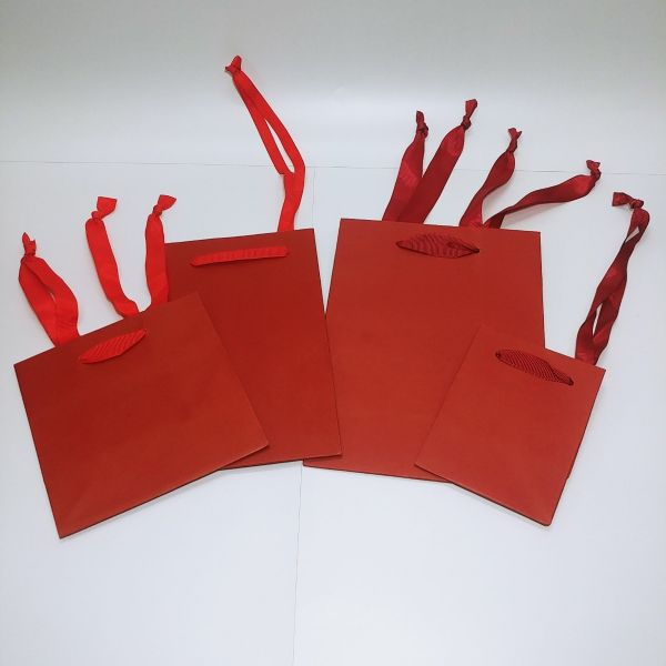 Red Kraft Paper Bag 