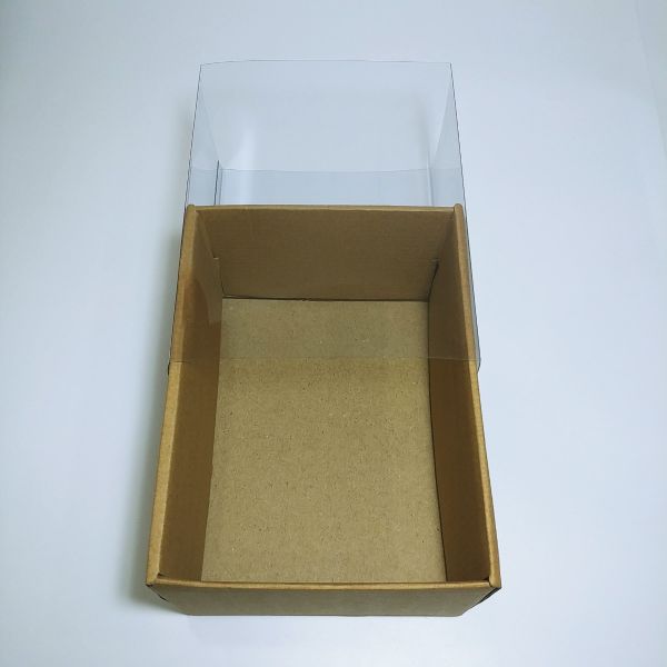  Brown Corrugated Box with Pvc Sleeve Cover-Small 