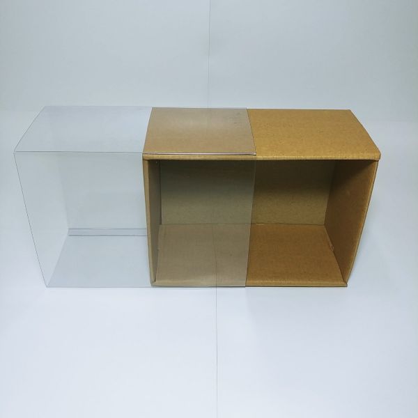  Brown Corrugated Box with Pvc Sleeve Cover-Small 