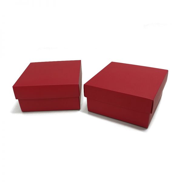 Red Matt Top and Bottom Paper Box  [Small]