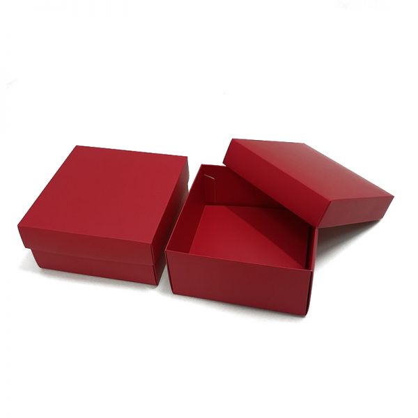 Red Matt Top and Bottom Paper Box  [Small]