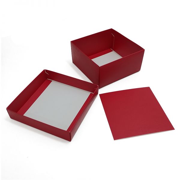 Red Matt Top and Bottom Paper Box  [Small]