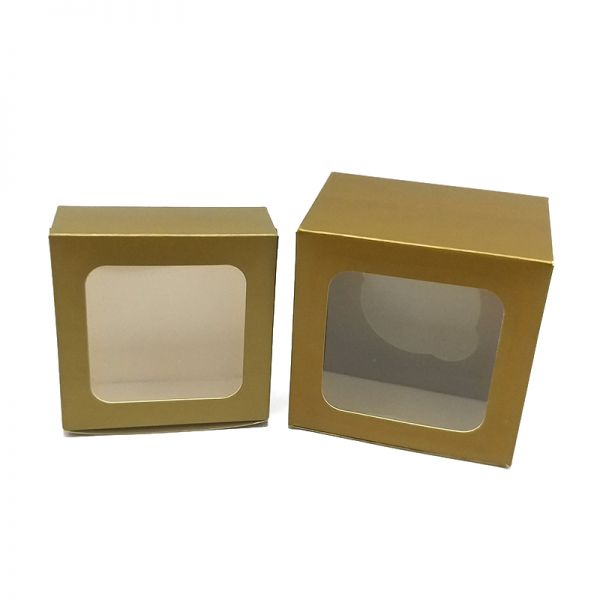 Gold Matt Box with PVC Window ( 50 Pcs )