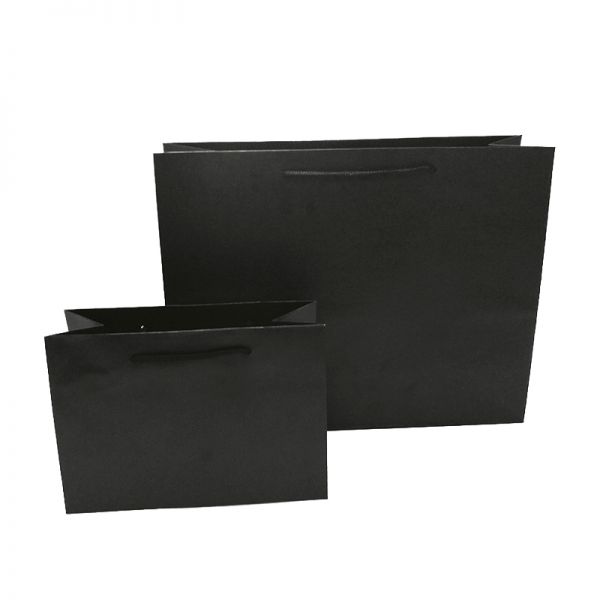 Black brown kraft paper bag